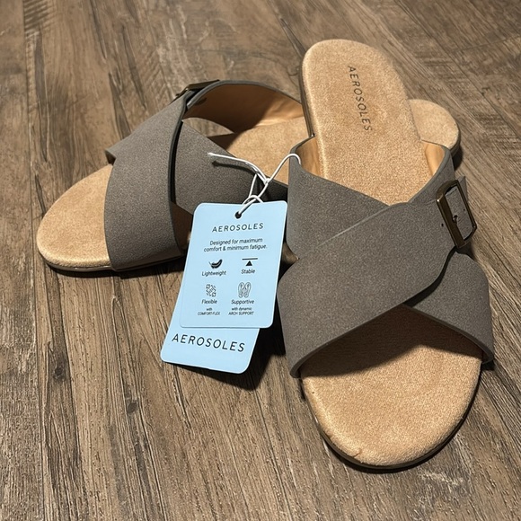 Aerosoles Pierra Slip on,crisscross sandals,supportive,light,flexible,stable - Picture 1 of 11